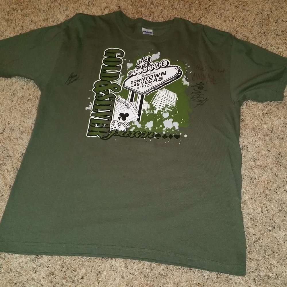 Pawn Stars Gold & Silver Pawn Shop Signed T-Shirt